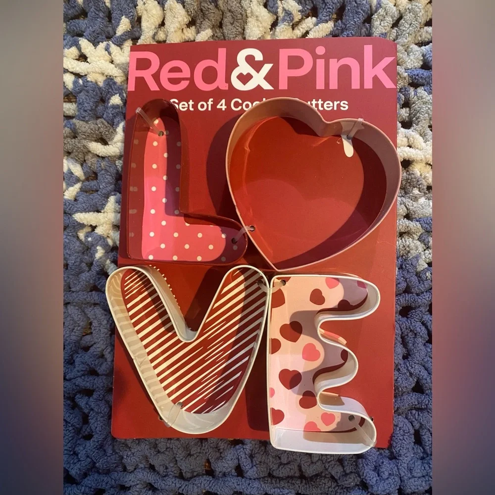 Red & Pink Love Cookie Cutters